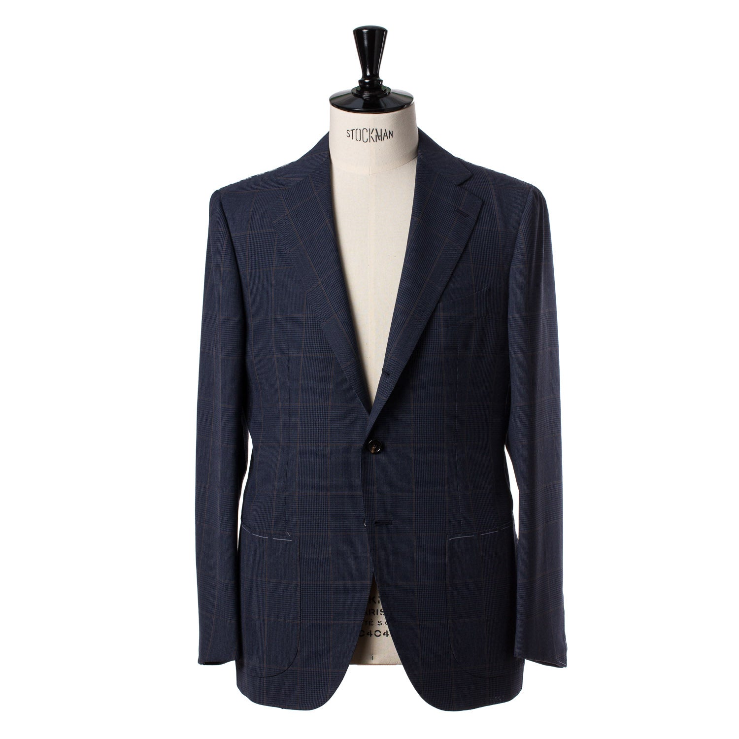 Dunkelblauer Anzug "Magistrale" aus englischer High Twist Wolle - reine Handarbeit